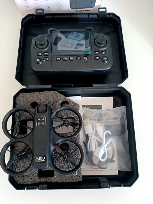 Dron z kamerą K100 MAX Stabilny Lot NOWY Prezent