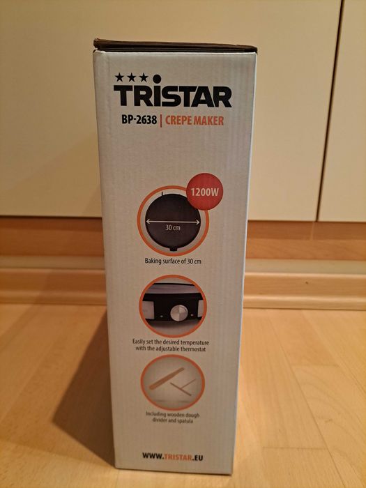Maquina Crepes Tristar com caixa