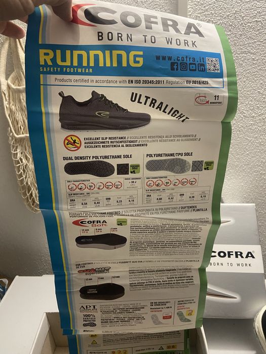 Sapatos de segurança Cofra - novos
