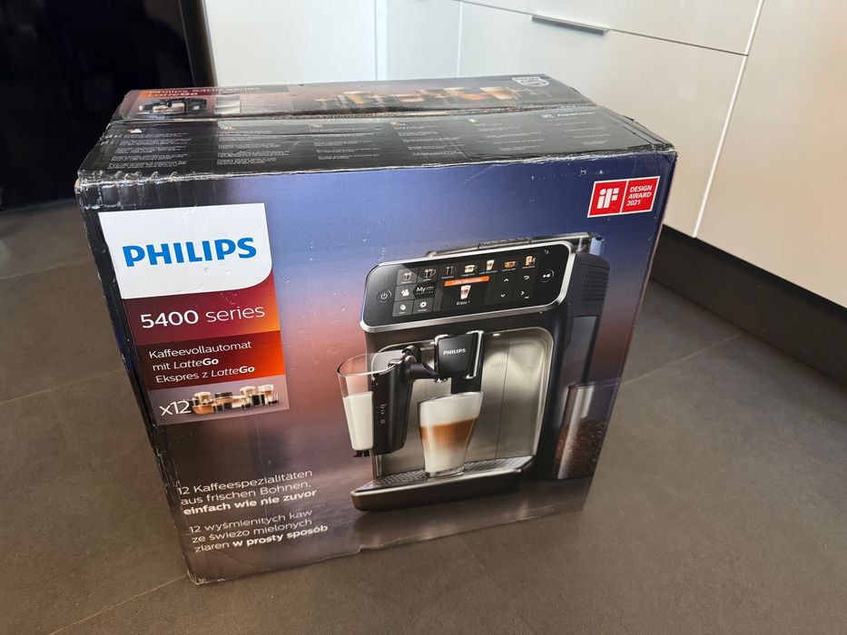 Nowy Ekspres PHILIPS 5400 LatteGo EP5447/90 czarny GW24m