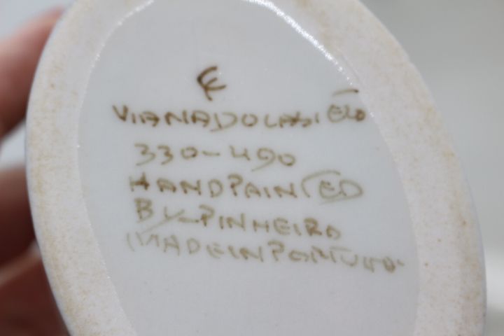 Galheteiro Patos em Louça de Viana do Castelo Marcados e Numerados