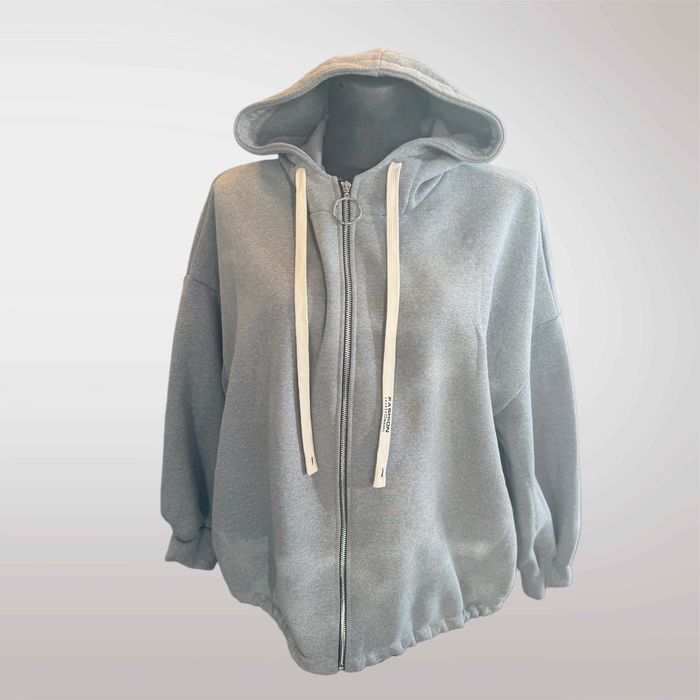 DUŻA! Bluza Damska Srebrna