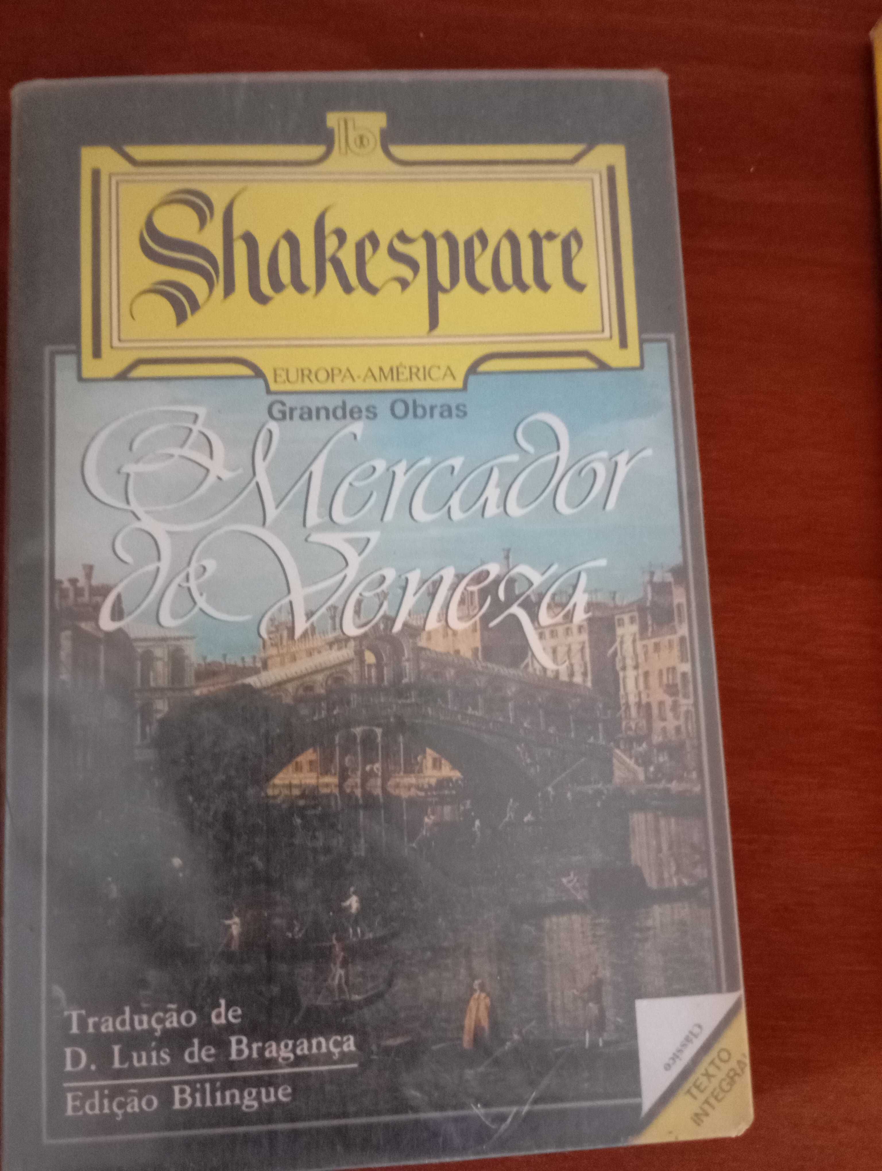 Shakespeare Rei Lear, Mercador de Veneza e outros