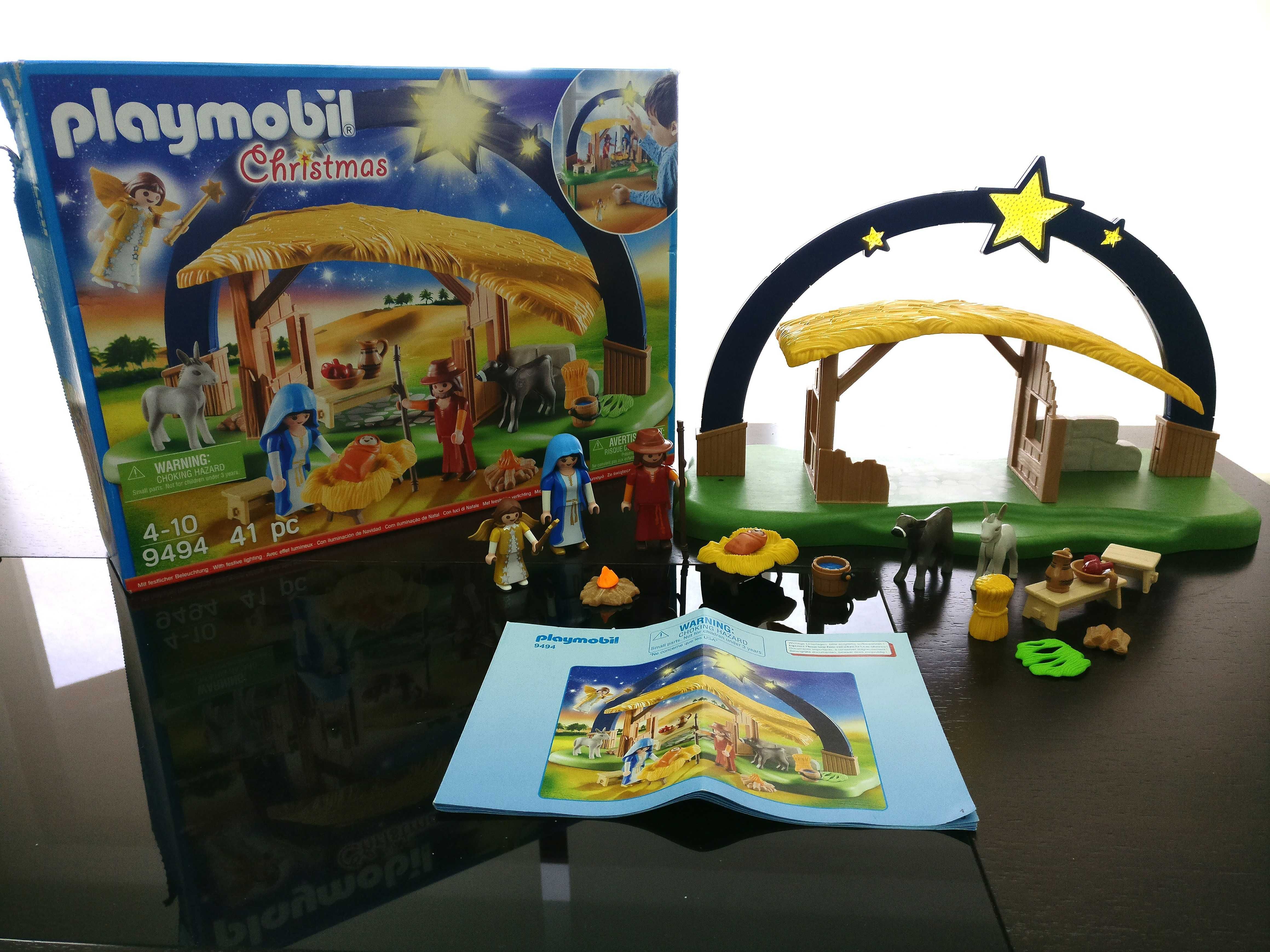 Presépio Playmobil com luz