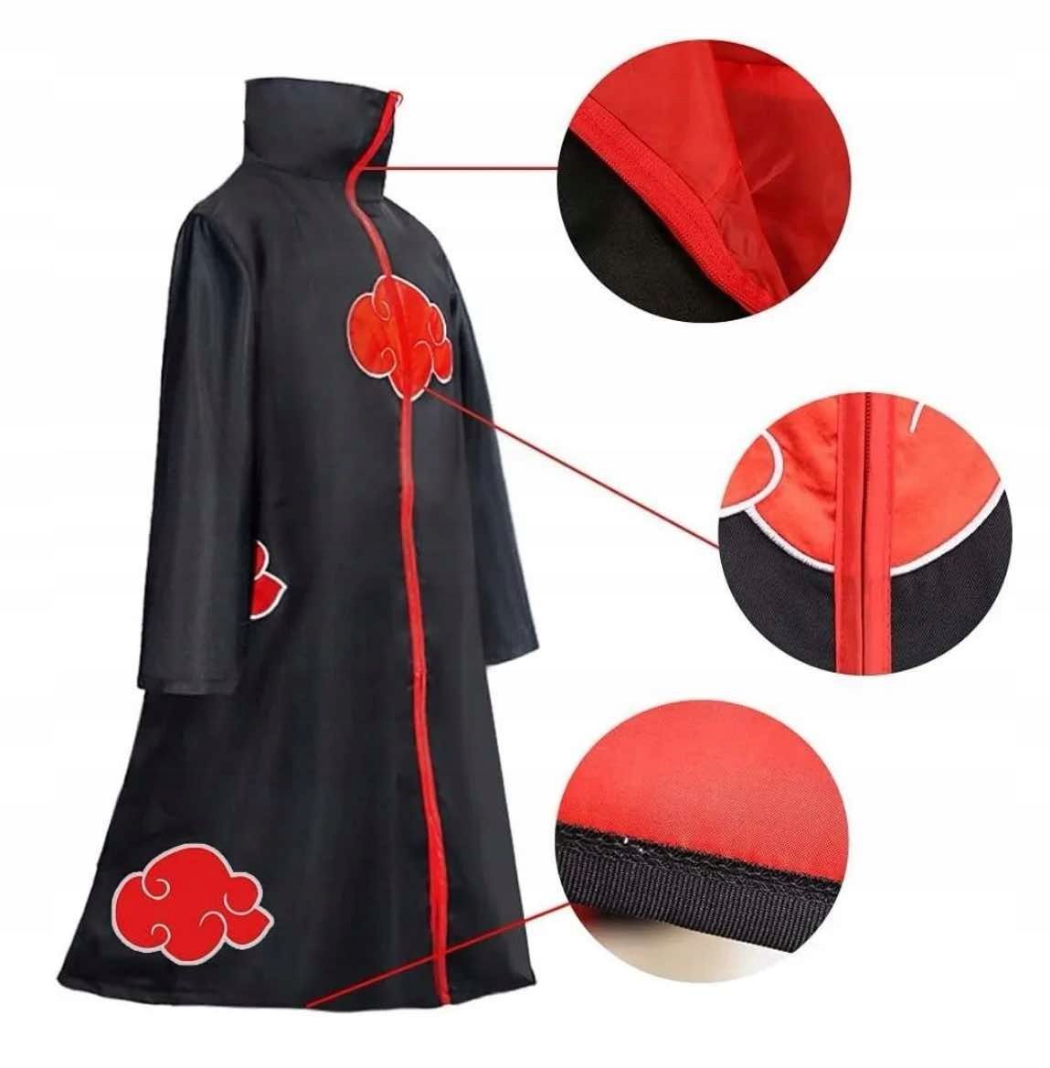Kostium strój naruto itachi przebranie karnawał cosplay ninja opaski M