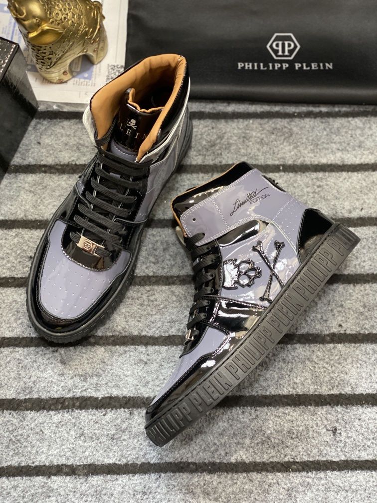 Buty Sportowe Philipp Plein NOTORIOUS PATENT SKULL 38-45 /Polecam