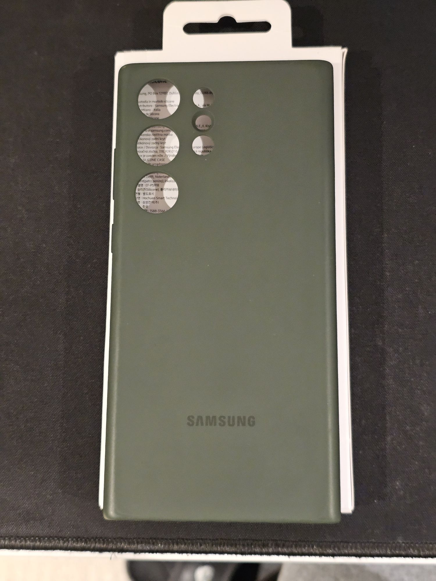 Capa de Silicone para Galaxy S23 Ultra Verde [Usado]