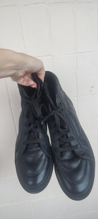 Мужские зимние кожаные 42 р-р