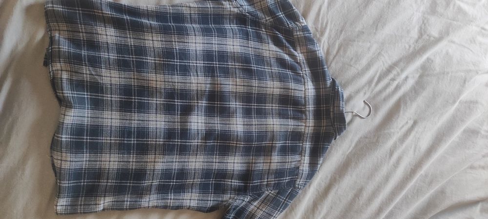 Camisa de flanela de quadrados