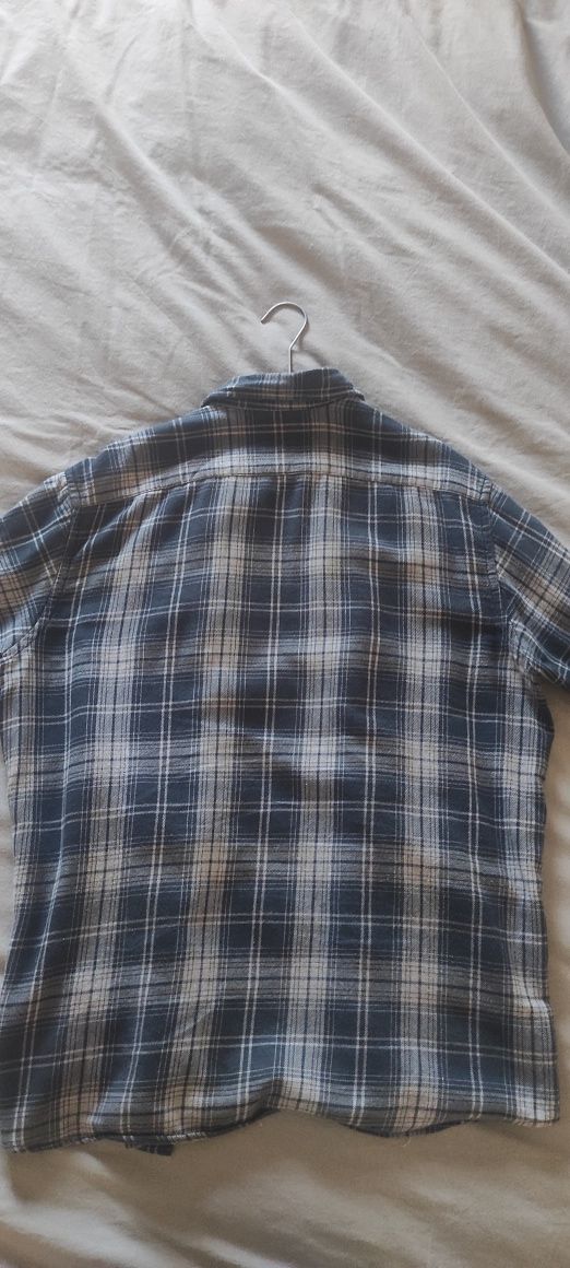 Camisa de flanela de quadrados