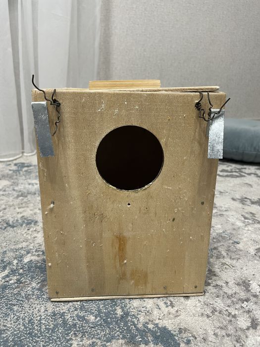 Гніздо для розведення папуг, буда