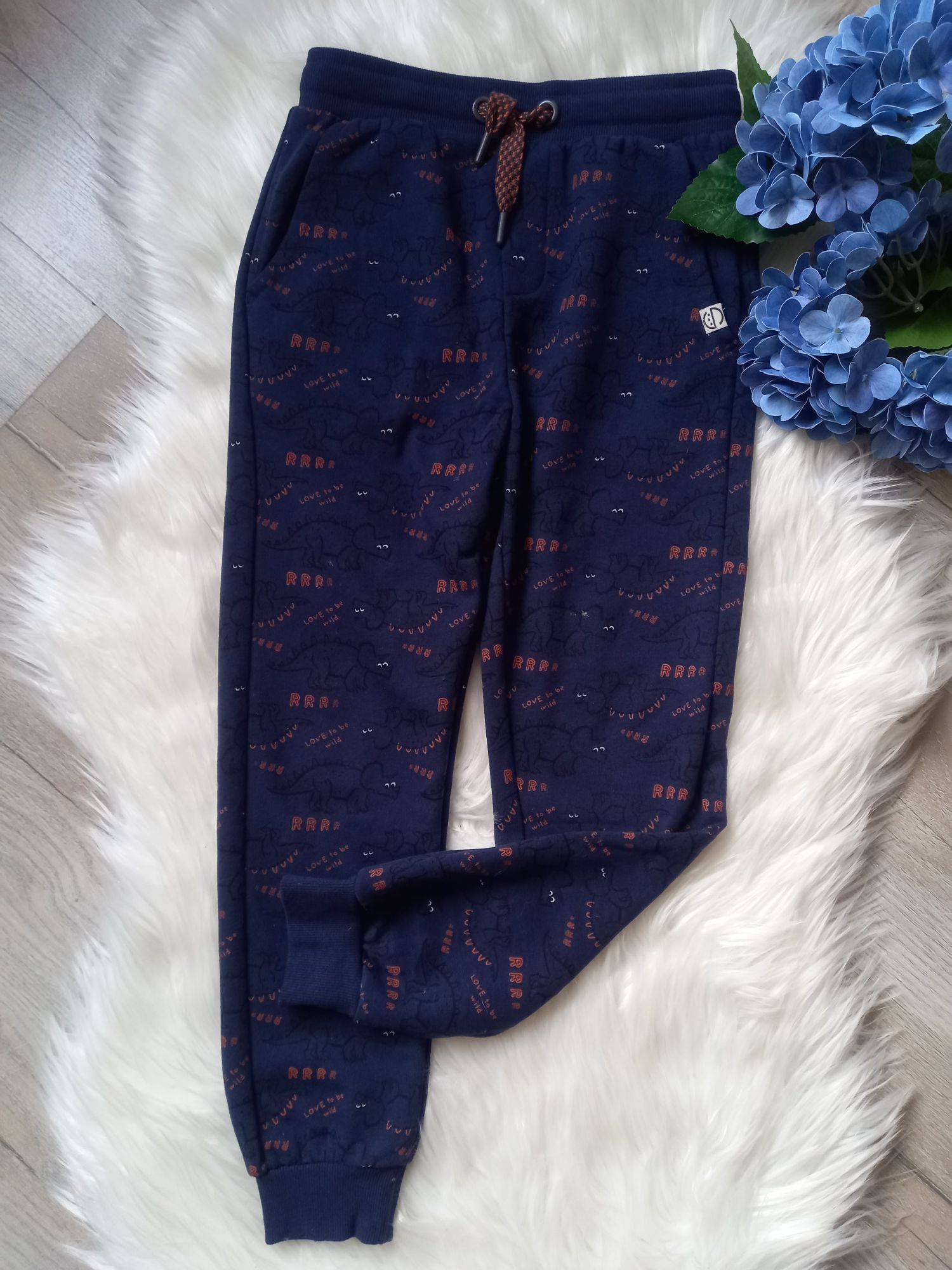 Spodnie dresowe Cool Club Smyk roz 140 cm dinozaury ocieplane 10 lat