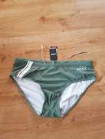 XXL Boss kąpielówki męskie khaki zielone basen plaża swimwear beach