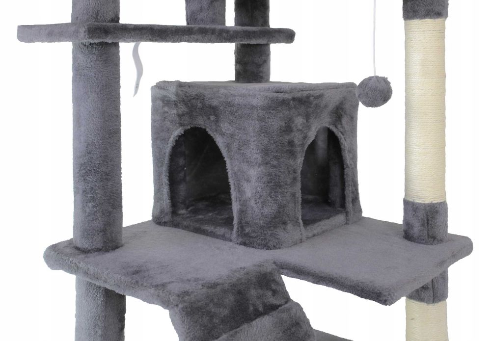 Drapak Legowisko Dla Kota Drzewko Budka Słupek Kulka kot Domek Zabawka