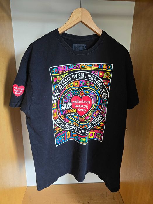 Koszulka WOŚP 30. Finał 2022 – czarna, XL – stan dobry