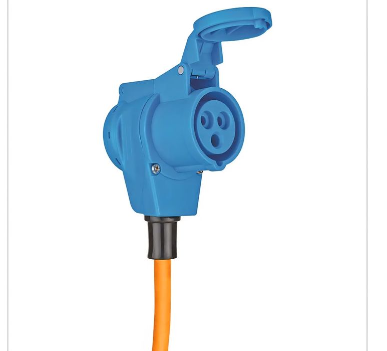 Przedłużacz CCE do kempingu, kątowy 1.5m, ochronny 230V, 16A