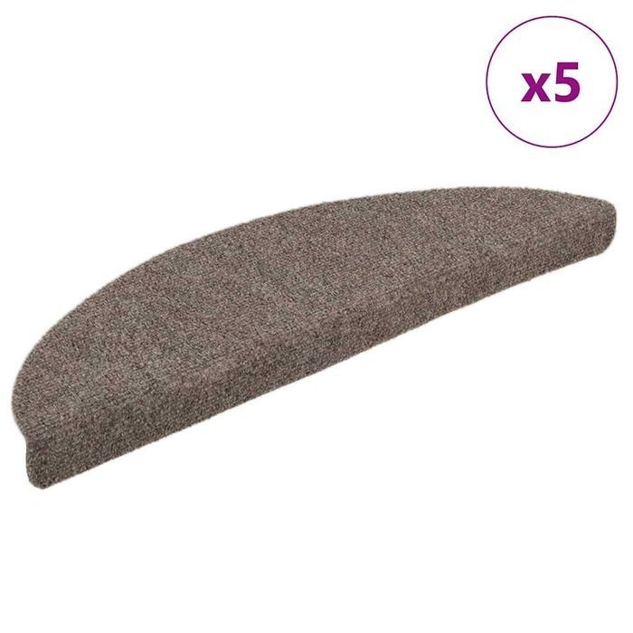 Vidaxl Samoprzylepne Nakładki Na Schody, 5 Szt., Kremowe, 56X17X3 Cm