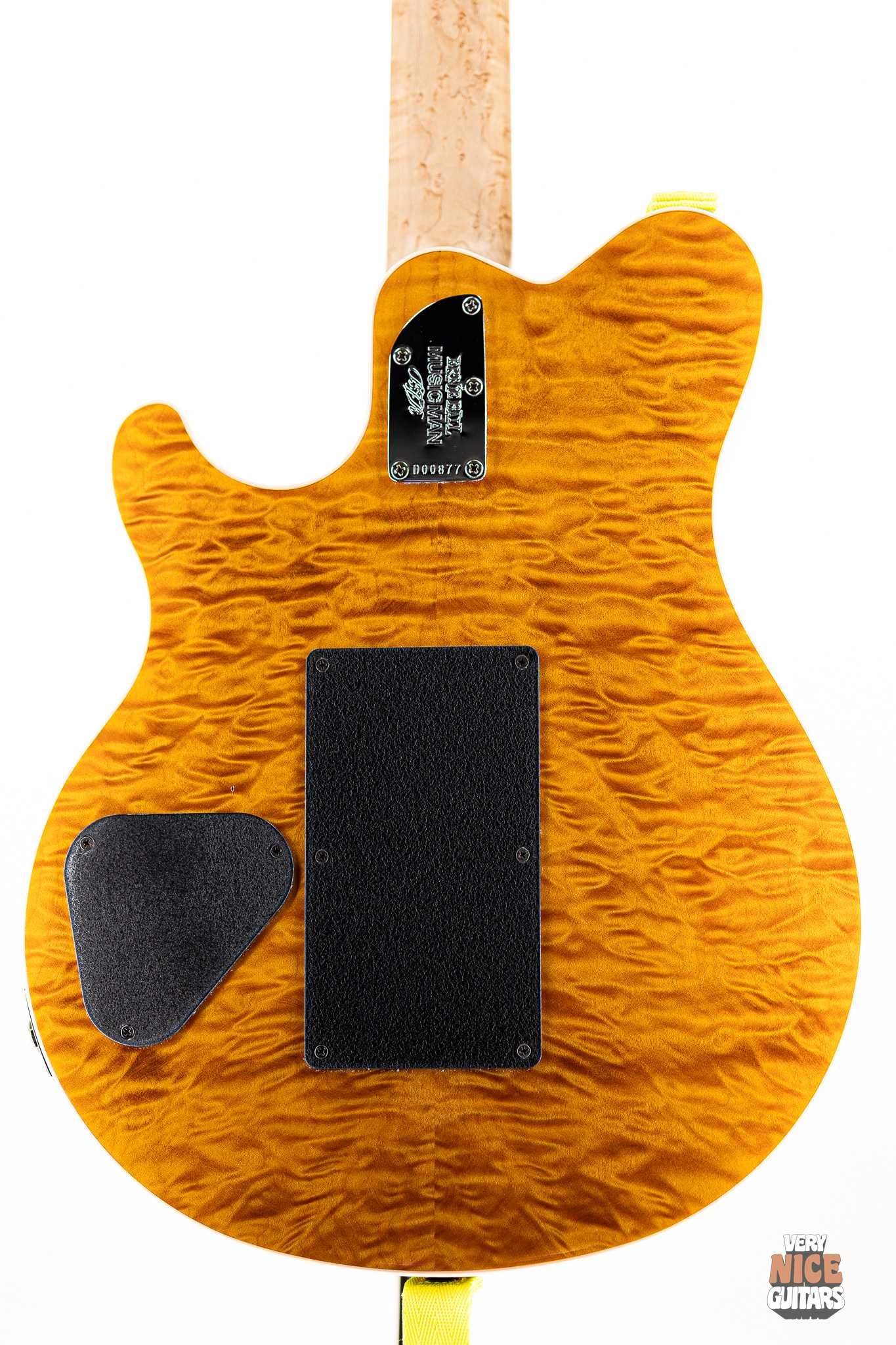 Ernie Ball Music Man BFR Axis Double Trouble Quilt Maple Top and Back