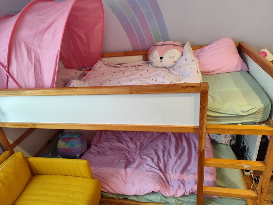 Łozko piętrowe kura ikea