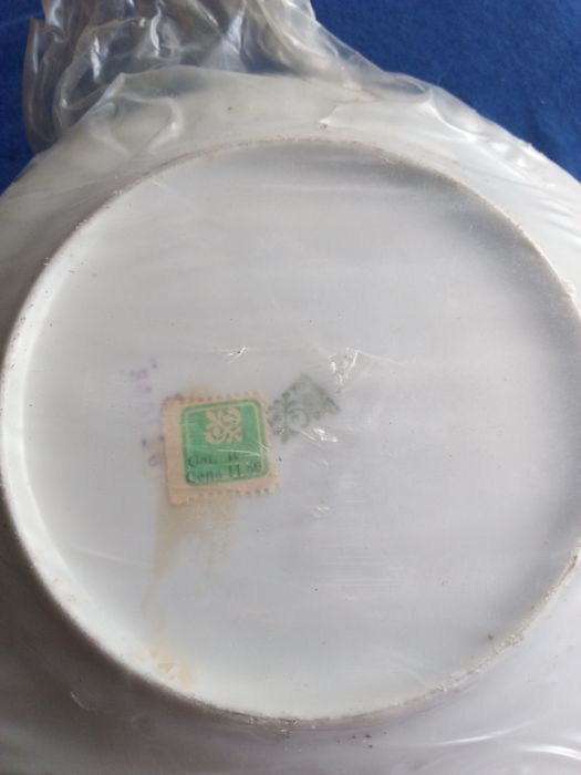 Talerze płytkie Włocławek, 19cm, oryginalne opakowanie, PRL, nowe!