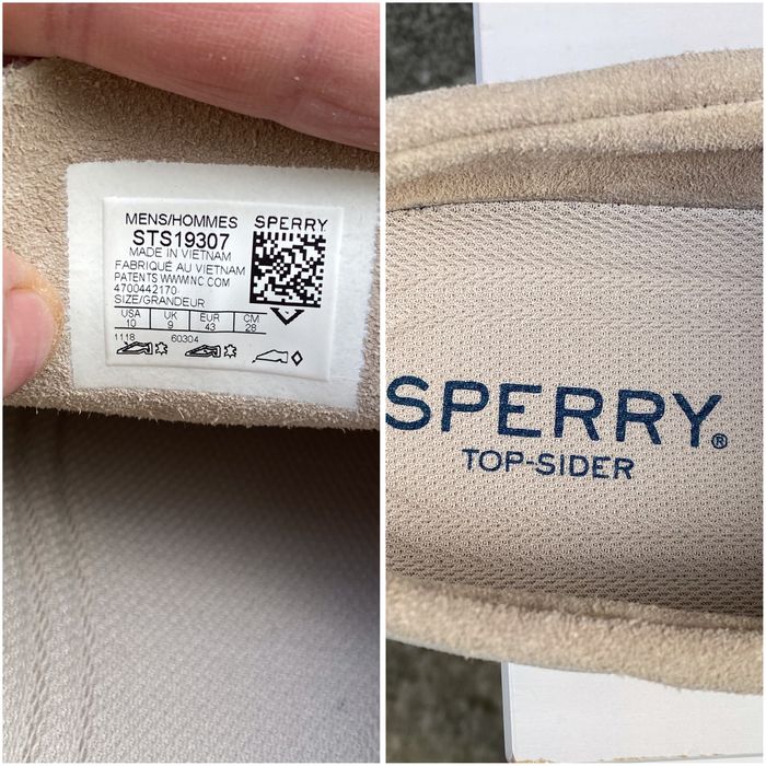 Оригінал топсайдери Sperry Cup 2 Eye Sts19307 43р 28см