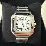 Zegarek automatyczny Seiko Mod Santos 38mm z białą tarczą