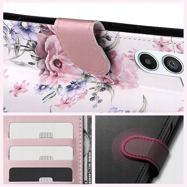 Tech-Protect Wallet Xiaomi Redmi 14C / Poco C75 Blossom Flower