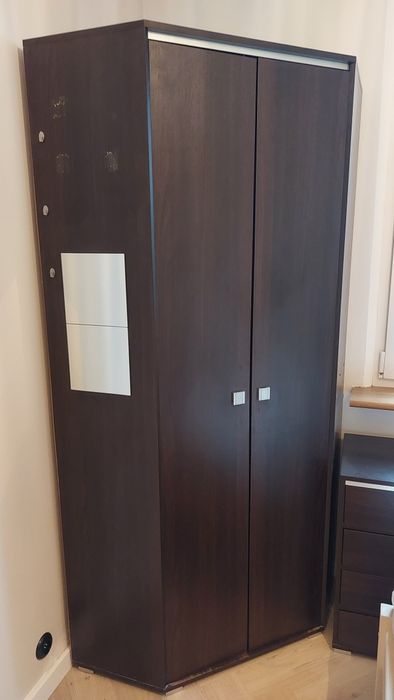 Szafa narożna brązowa