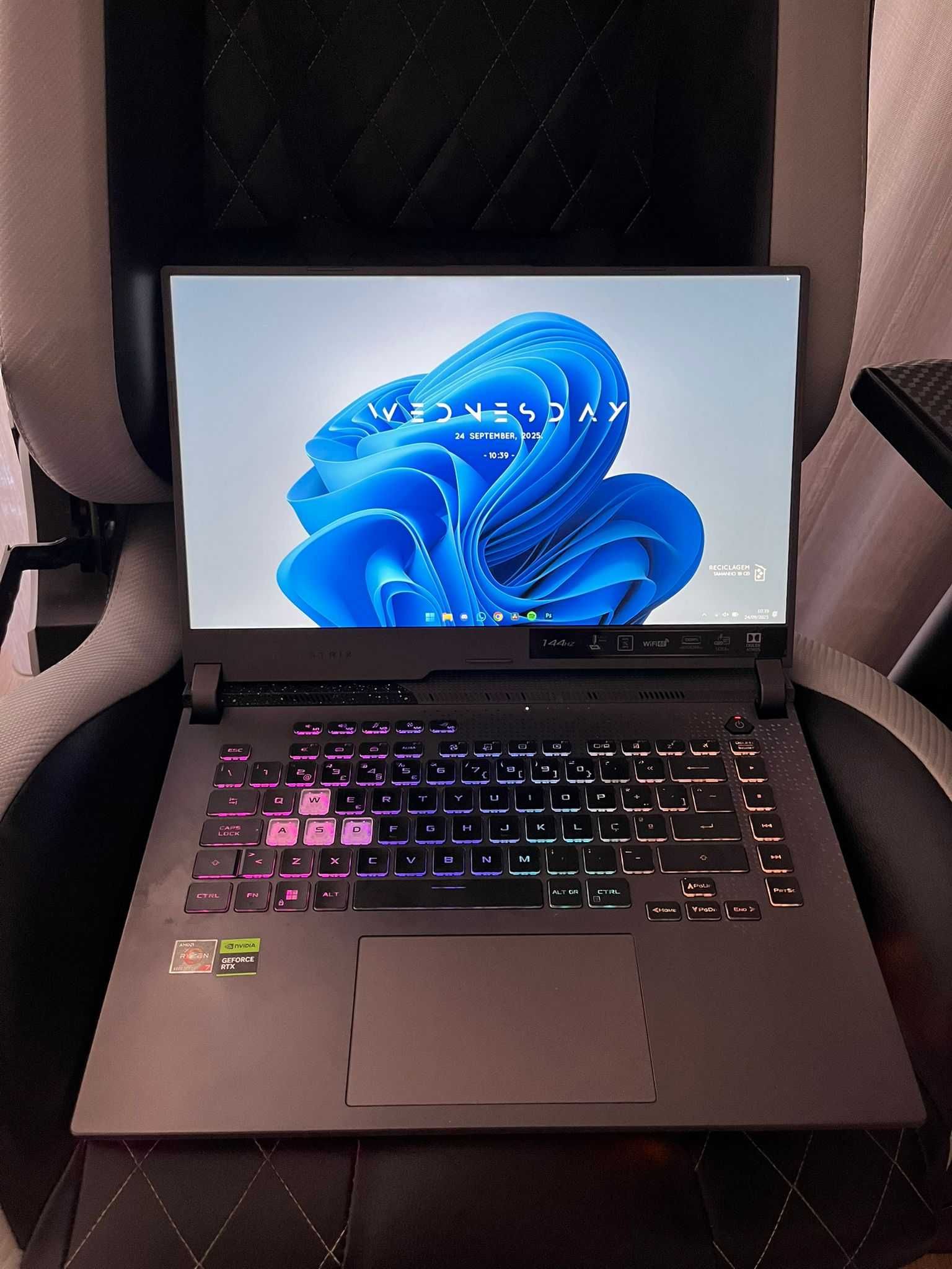 ASUS ROG Strix G15 – Ryzen 7, 16GB RAM, RTX 3050, Garantia 2027