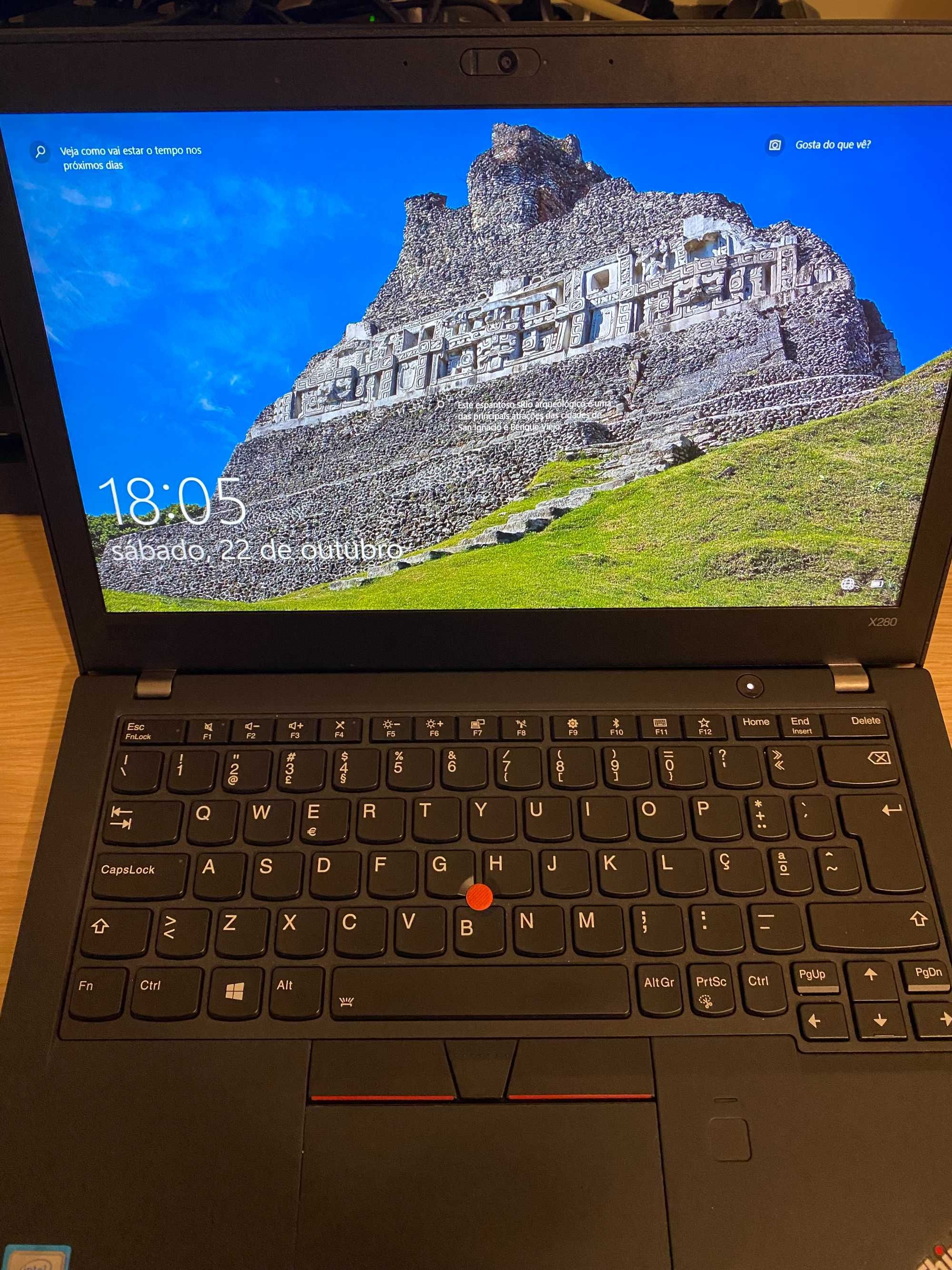 Portátil Lenovo X280; Core i5; 256GB MVME; 8GB Ram