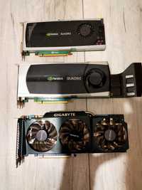 3 x karta Quadro 5000 / Quadro 4000 / GeForce GTX 570 Super Overclock
