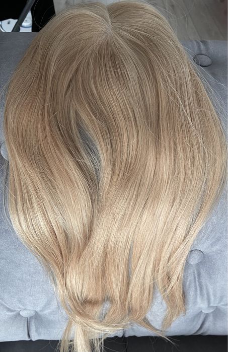 Toper tupet treska dopinka mikroskóra włos naturalnu malezyjski 40 cm