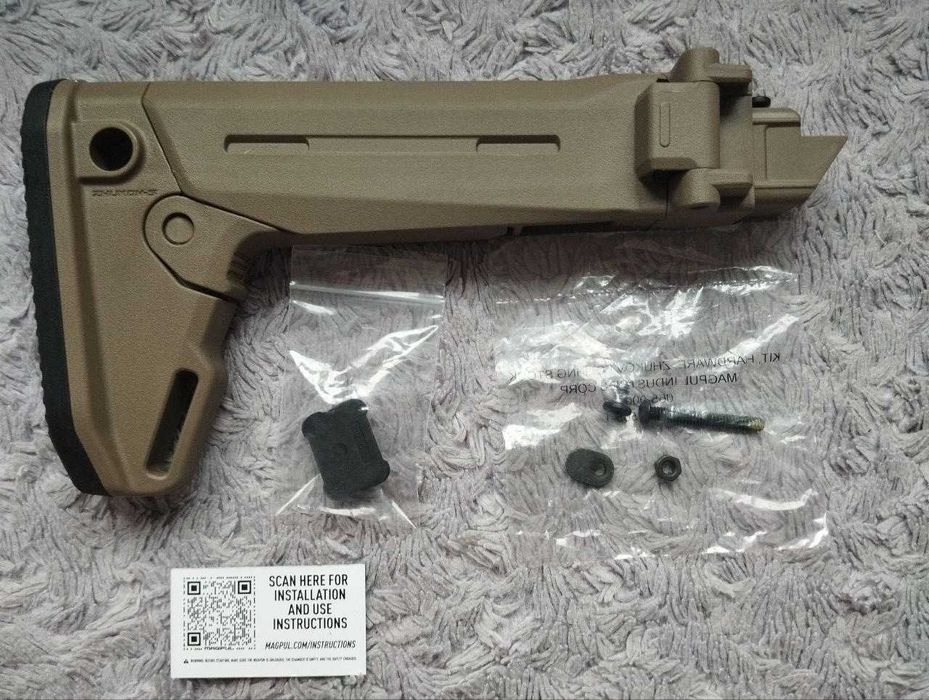 Приклад Magpul Zhukov-S Stock для АК47/74 штампований, MAG585-FDE
