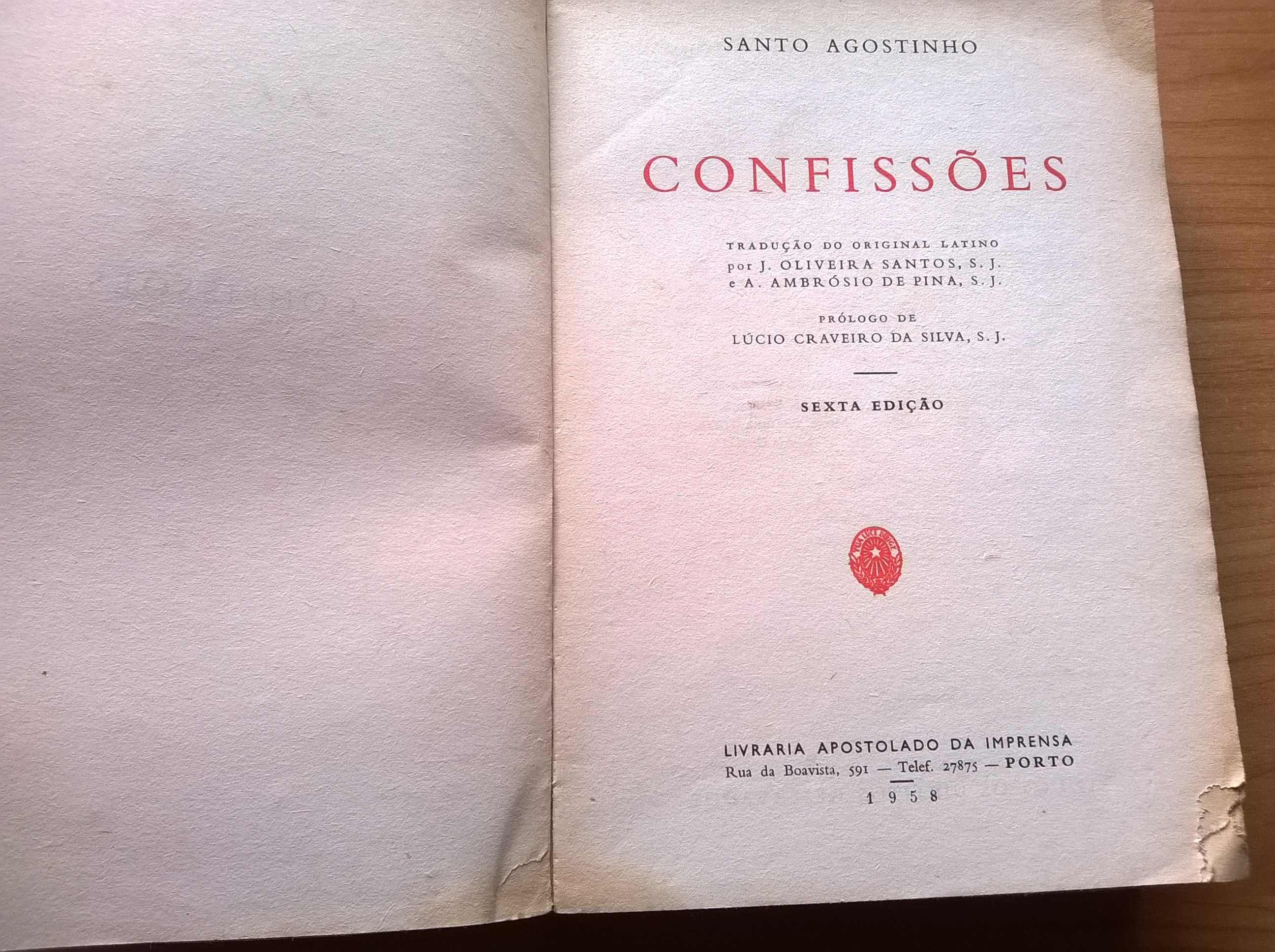Confissões de Santo Agostinho - (portes grátis)
