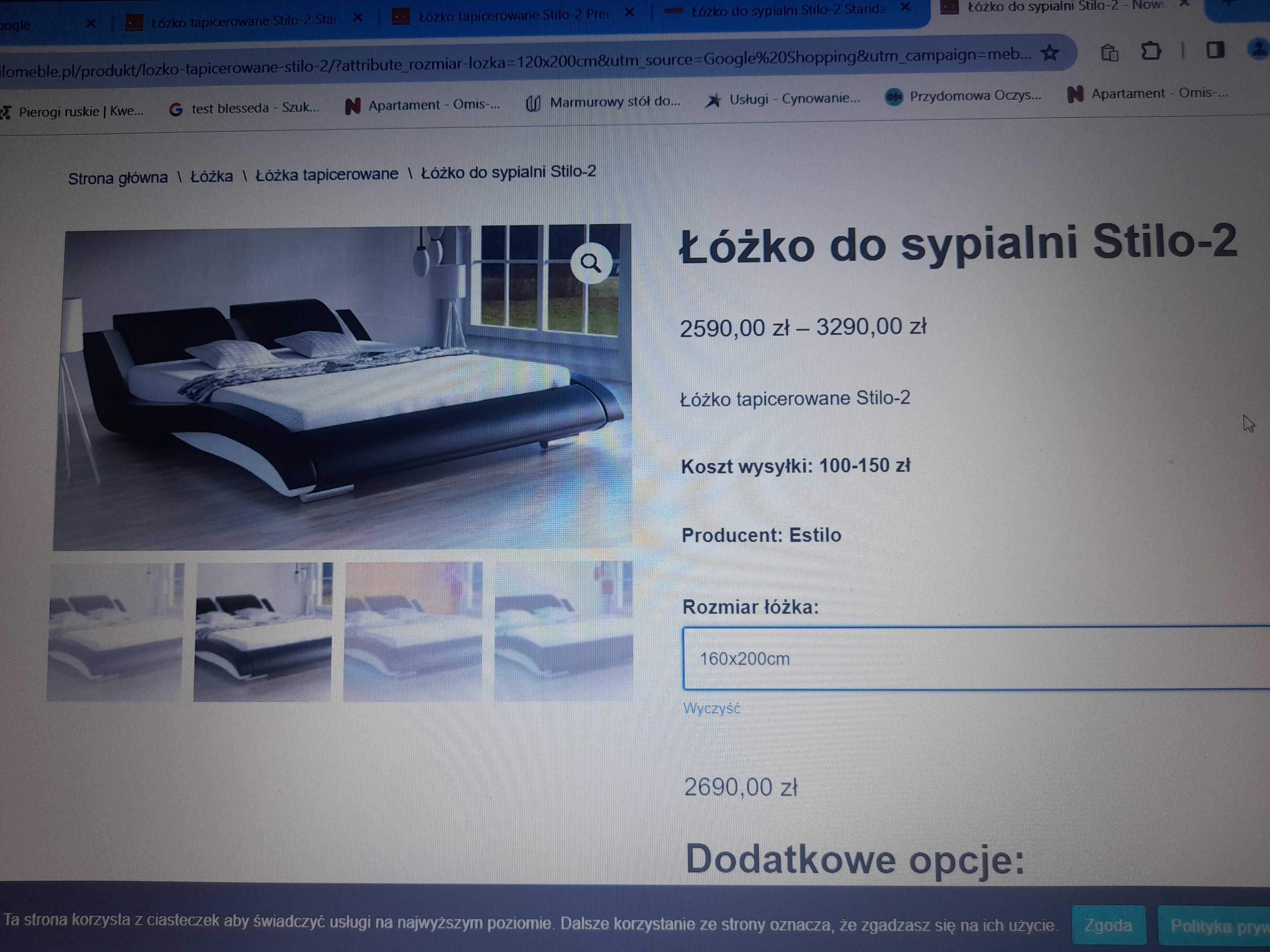 Łóżko sypialniane sypialnia