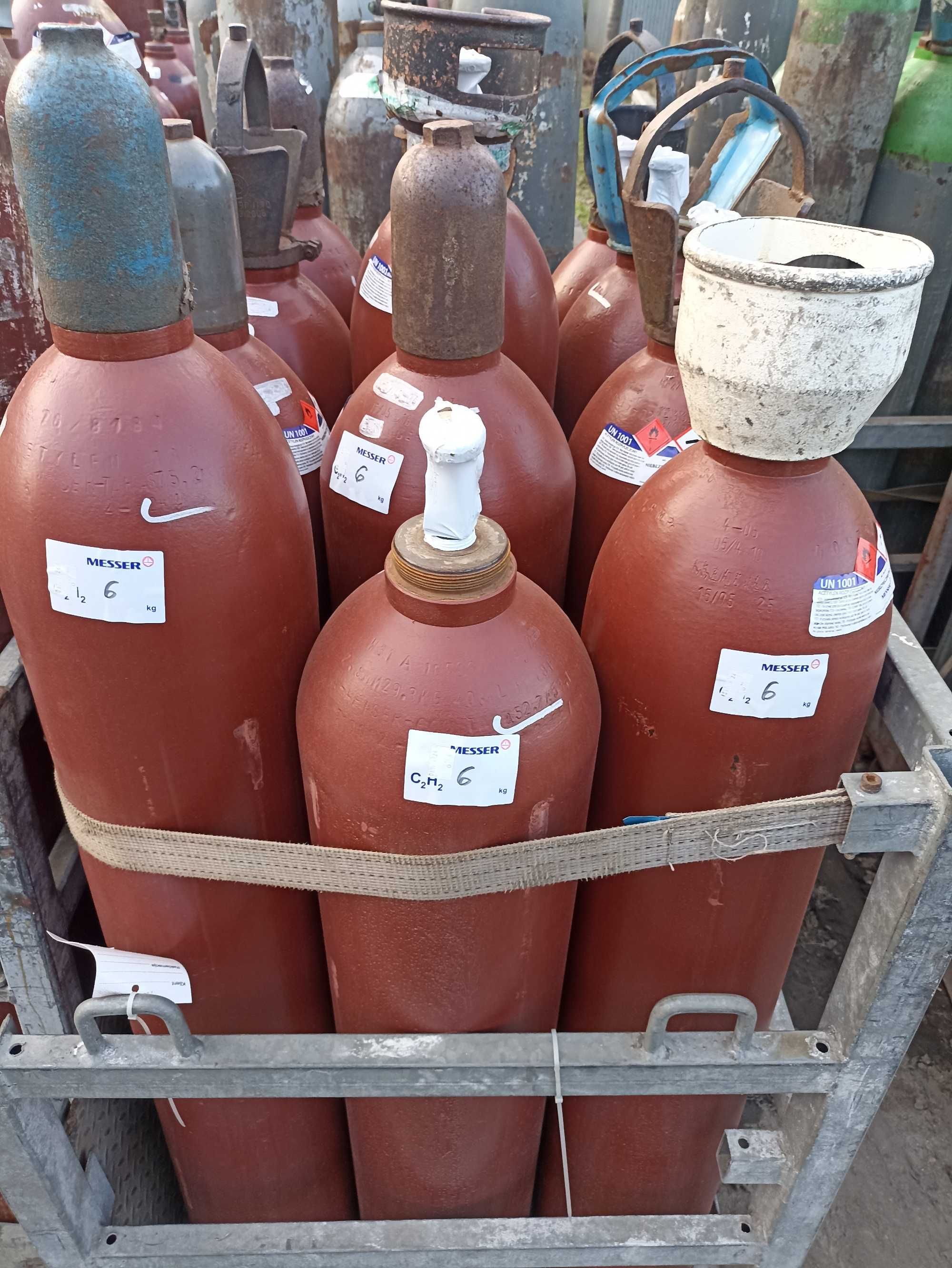 Pełna butla Acetylen 6 kg T-40 Niska Po legalizacji Okazja Gorlice