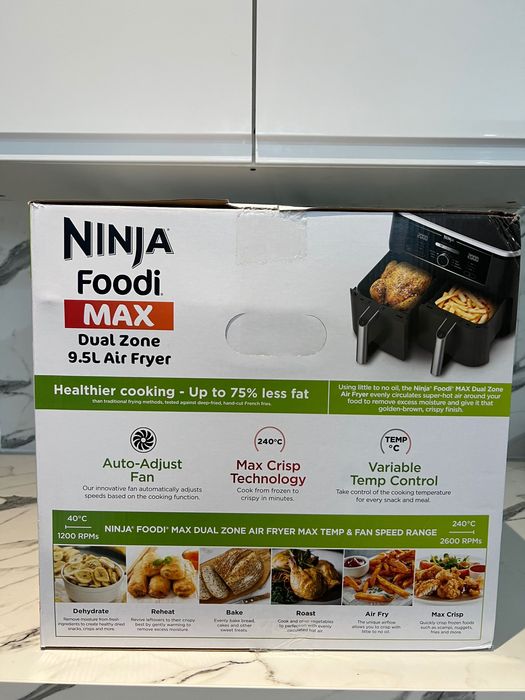 Фритюрниця Ninja Foodi MAX Dual Zone AF400UK/Black/Нова/Запакована/New