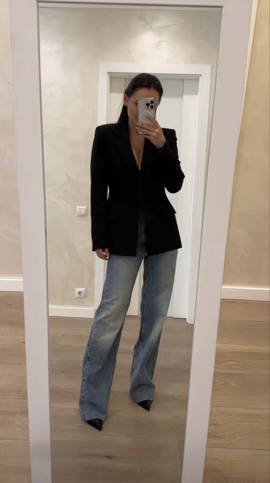 Джинсы Zara Wide Leg 32 р. жіночі широкі джинси zara