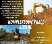 Prace ziemne, wykopy, utwardzenie terenu, niwelacje, wyburzenia Kraków