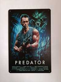 Nowy metalowy szyld Predator film kino loft club bar garaż oldschool