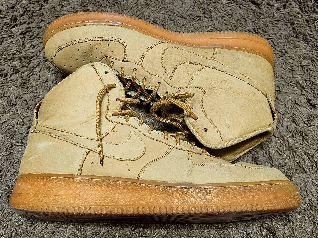 Кросівки Nike Air Force зимові 48.5 32 см Jordan NBA