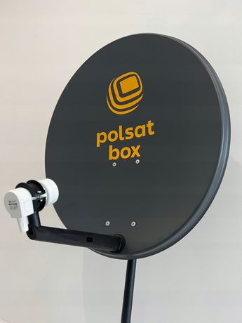 Antena Satelitarna Czasza cyfrowy Polsat Box konwerter podwójny