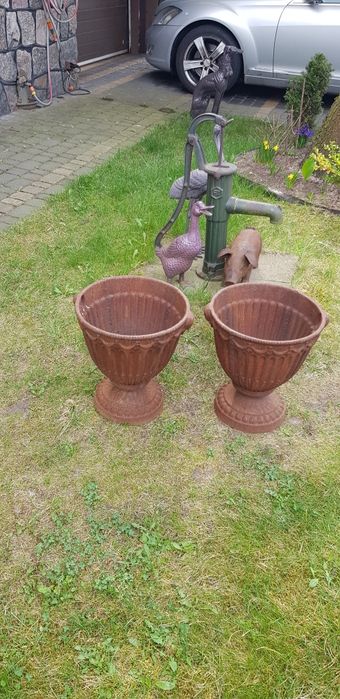 XIX w Duże Donice z Żeliwa  Śliczne w Super Stanie !!!