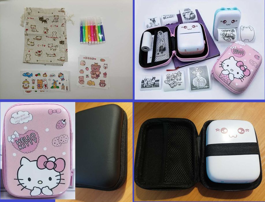 Міні принтер портативний дитячий термопринтер +подарунок