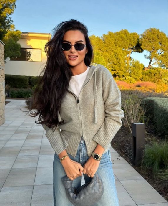 Худи женское вязаное Zara