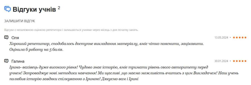 Репетитор з Історії України та всесвітньої історії