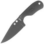 Nóż Spyderco Subway Bowie Black FRN, Black Plain LC200N by Fred Perrin