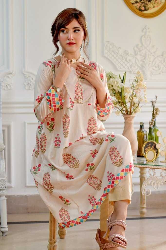 Nowa tunika sukienka indyjska M 38 L 40 kolorowa kwiaty wzór kaftan