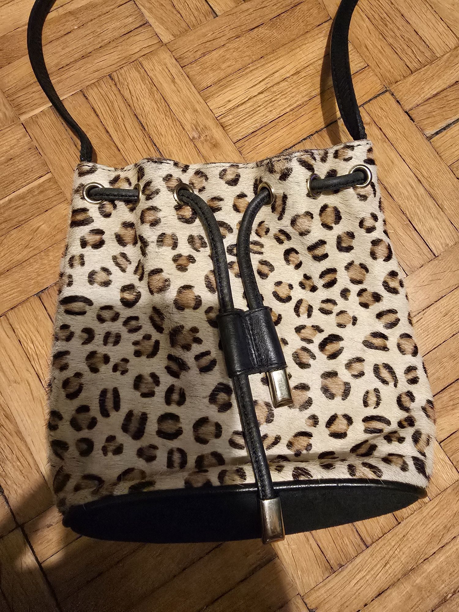Torebka typu worek topshop skóra