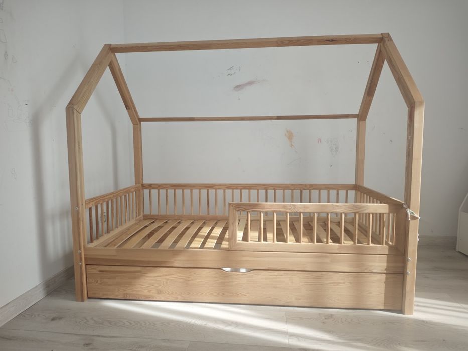 Łóżeczko lulletto + szuflada + materac 80x160
